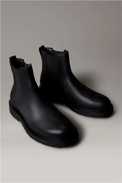Calvin Klein Combat Ess Chelsea Boot Lth Erkek Bot Siyah