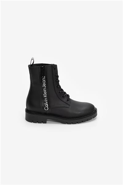 Calvin Klein Combat Mid Laceup Zip Wn Kadın Bot