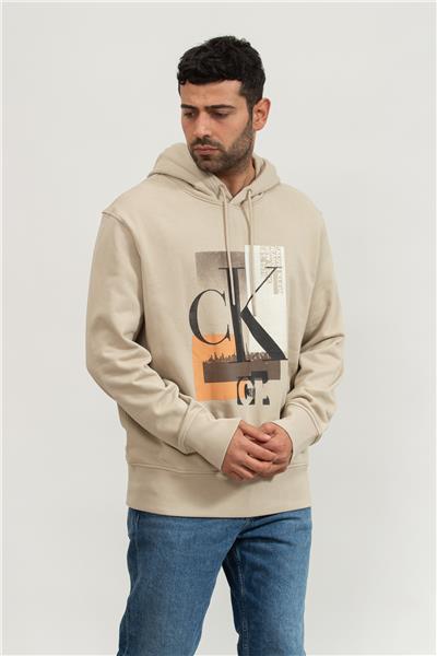 Calvin Klein Connected Erkek Kapüşonlu Sweatshirt