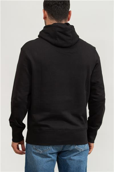 Calvin Klein Connected Erkek Kapüşonlu Sweatshirt Siyah