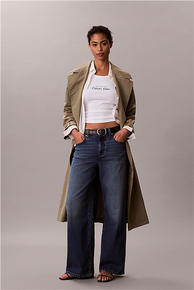 Calvin Klein Contour 2X2 Rib Grap Kadın Kolsuz T-Shirt