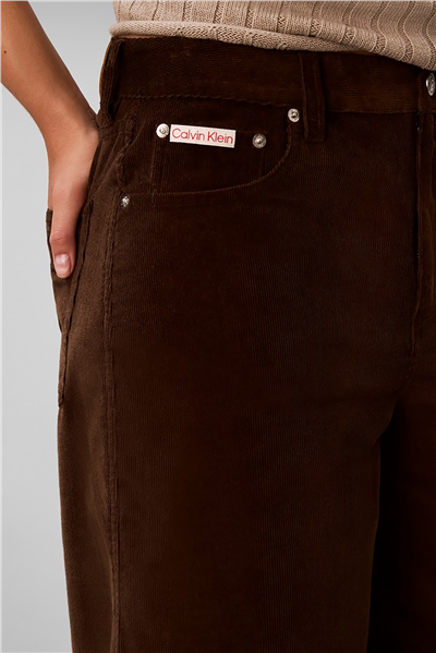 Calvin Klein Corduroy Wide Leg Pants Kadın Pantolon