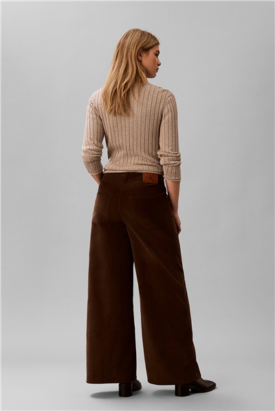 Calvin Klein Corduroy Wide Leg Pants Kadın Pantolon