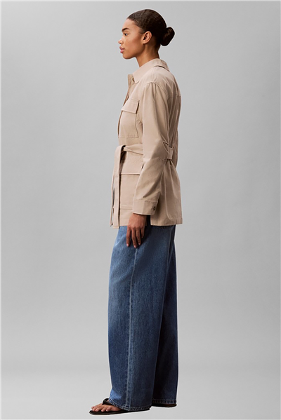 Calvin Klein Cotton Canvas Ssnl Field Jacket Kadın Mont
