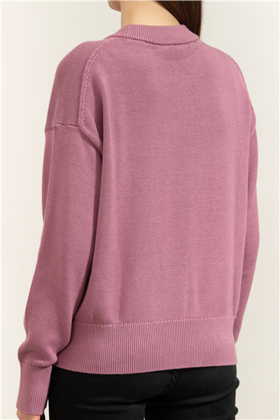 Calvin Klein Cotton Graphic Pullover Kadın Triko