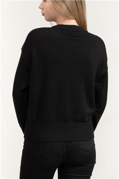 Calvin Klein Cotton Graphic Pullover Kadın Triko