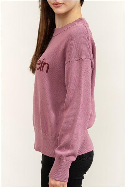 Calvin Klein Cotton Graphic Pullover Kadın Triko