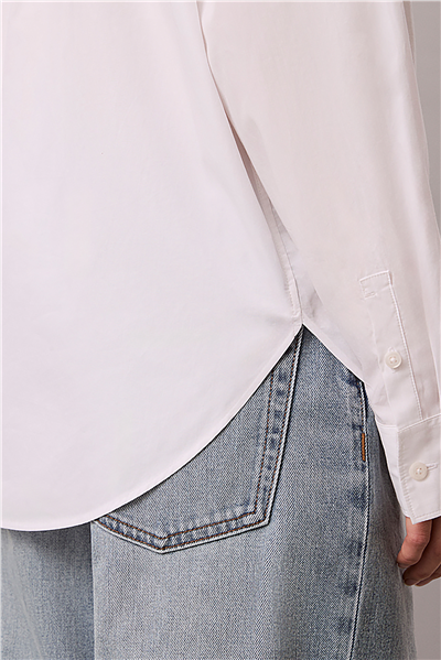 Calvin Klein Cotton Poplin Relaxe Kadın Gömlek