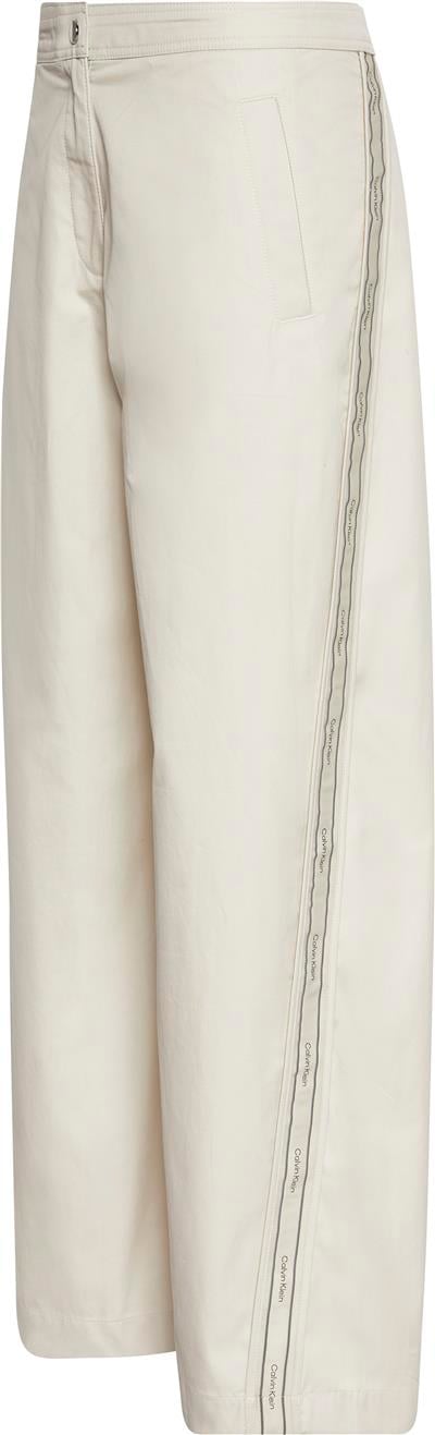 Calvin Klein Cotton Twill Aop Logo Stripe Kadın Pantolon