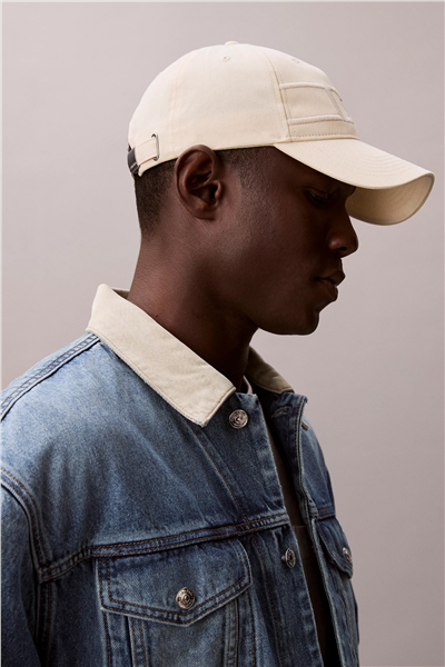 Calvin Klein Cotton Twill Collegi Erkek Baseball Şapka Beyaz