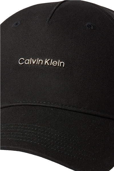 Calvin Klein Cotton Twill W/ Hw Cap Kadın Baseball Şapka Siyah