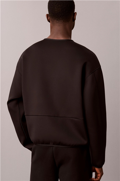 Calvin Klein Crewneck Erkek Bisiklet Yaka Sweatshirt Siyah