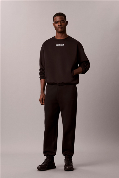 Calvin Klein Crewneck Erkek Bisiklet Yaka Sweatshirt Siyah
