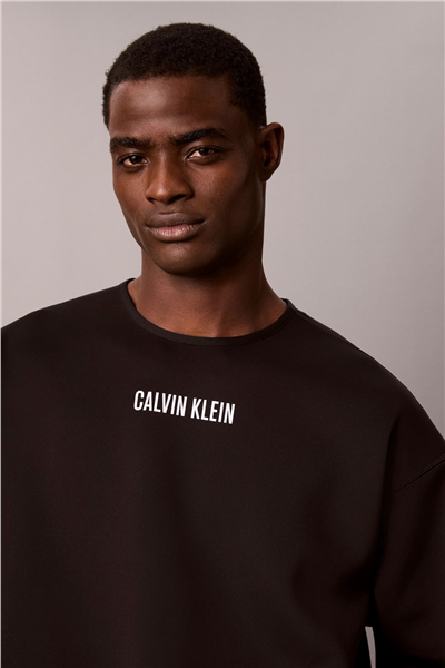 Calvin Klein Crewneck Erkek Bisiklet Yaka Sweatshirt Siyah