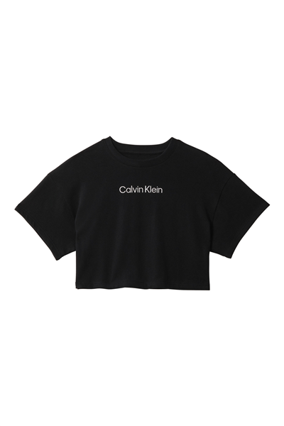 Calvin Klein Cropped Tee Kadın Crop T-Shirt Siyah