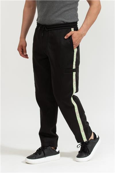 Calvin Klein Cut Off Logo Erkek Eşofman Altı Siyah