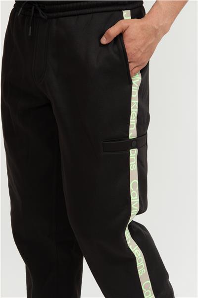 Calvin Klein Cut Off Logo Erkek Eşofman Altı Siyah