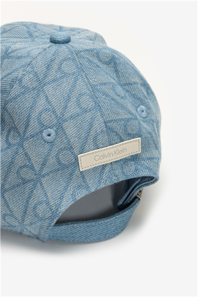 Calvin Klein Denim Emblem Burnout W Patch Cap Kadın Baseball Şapka