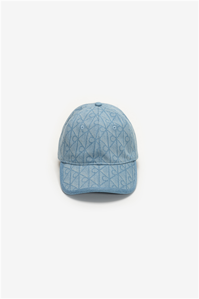 Calvin Klein Denim Emblem Burnout W Patch Cap Kadın Baseball Şapka