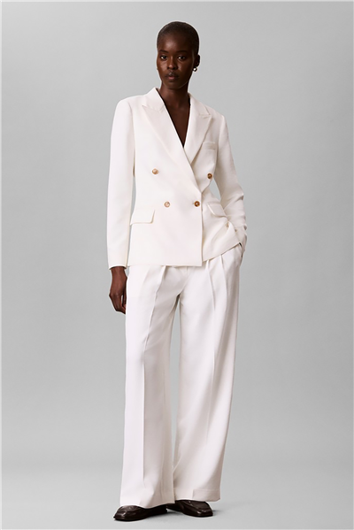 Calvin Klein Effortless Crepe Wide Leg Plted Kadın Pantolon