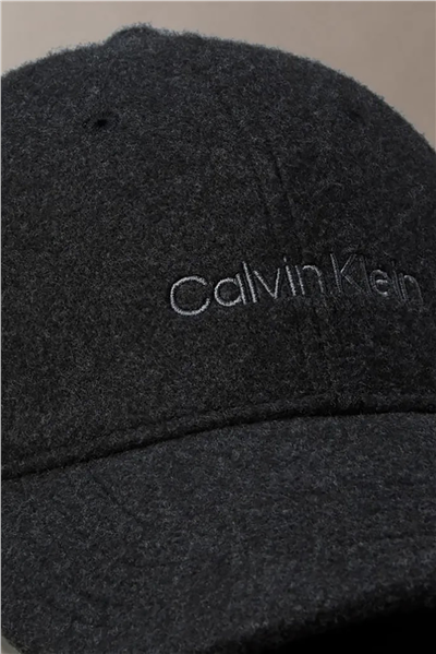 Calvin Klein Emb Titlecase Logo Felt Cap Erkek Baseball Şapka Siyah
