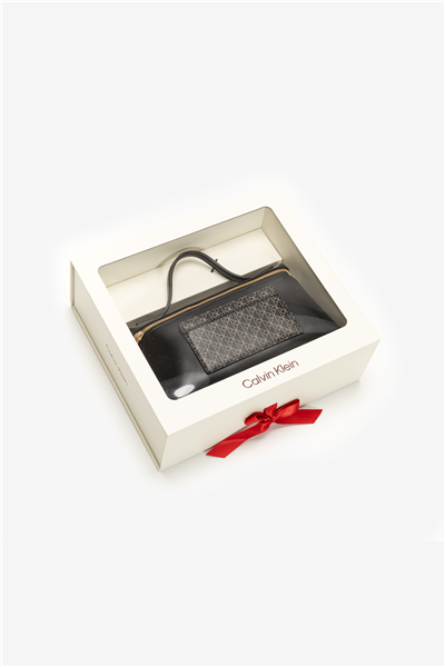 Calvin Klein Emblem Aop Beauty Case Giftset Kadın Makyaj Çantası