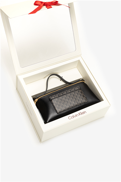 Calvin Klein Emblem Aop Beauty Case Giftset Kadın Makyaj Çantası