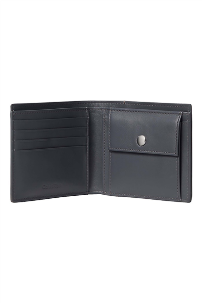 Calvin Klein Emblem Aop Coated Ew Card Case Erkek Kartlık Gri