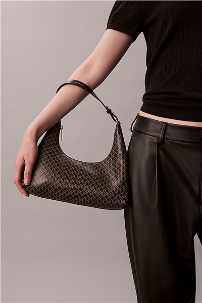 Calvin Klein Emblem Aop Conv Kadın Mini Omuz Çantası