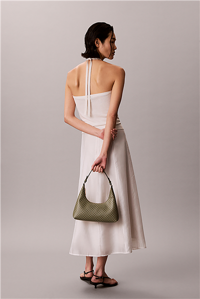 Calvin Klein Emblem Aop Conv Kadın Mini Omuz Çantası