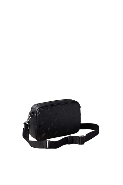Calvin Klein Emblem Aop Deboss Erkek Reporter Çanta Siyah