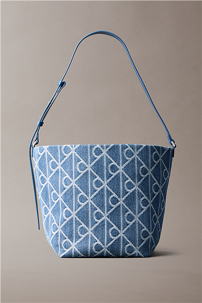 Calvin Klein Emblem Aop Denim Buc Kadın Omuz Çantası