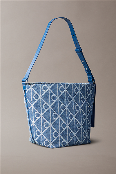 Calvin Klein Emblem Aop Denim Buc Kadın Omuz Çantası