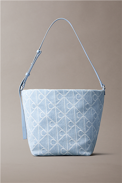 Calvin Klein Emblem Aop Denim Buc Kadın Omuz Çantası