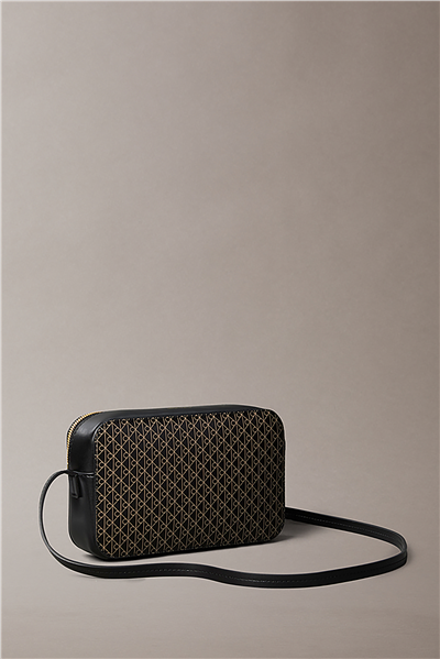 Calvin Klein Emblem Aop Elongated Camera Bag Kadın Mini Omuz Çantası