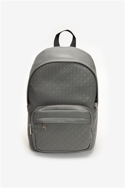 Calvin Klein Emblem Aop Emboss Round Backpack Erkek Sırt Çantası