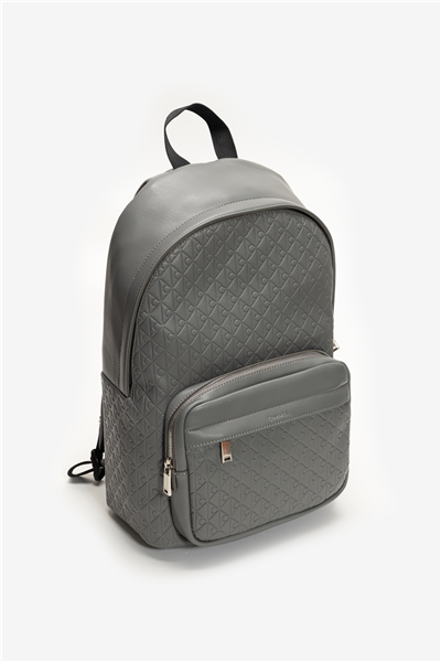 Calvin Klein Emblem Aop Emboss Round Backpack Erkek Sırt Çantası