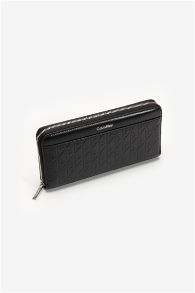 Calvin Klein Emblem Aop Embossed Long Wallet Kadın Cüzdan