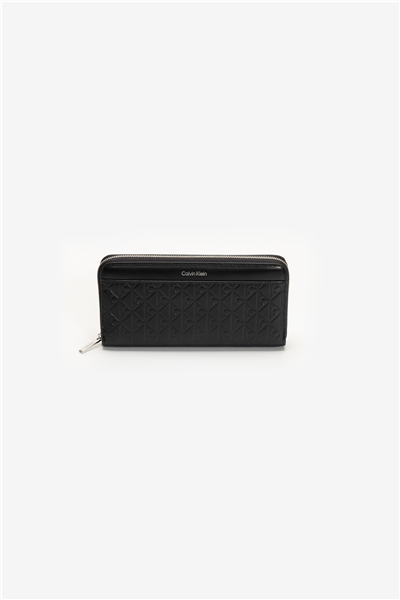 Calvin Klein Emblem Aop Embossed Long Wallet Kadın Cüzdan