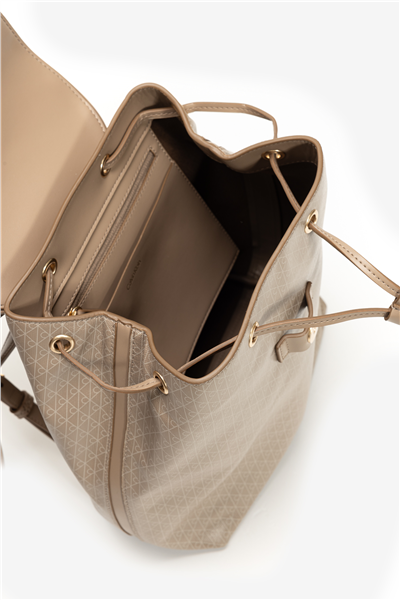 Calvin Klein Emblem Aop Flap Backpack Kadın Sırt Çantası