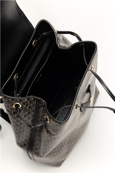 Calvin Klein Emblem Aop Flap Backpack Kadın Sırt Çantası