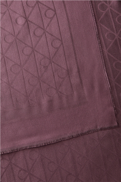 Calvin Klein Emblem Aop Glossy Tonal Scarf Kadın Atkı Siyah