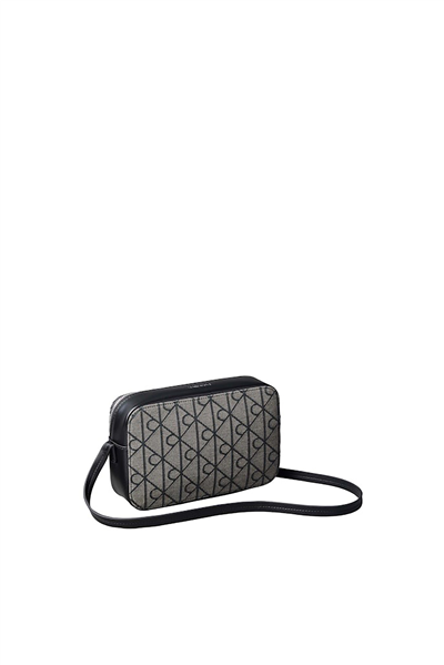 Calvin Klein Emblem Aop Jacquard Camera Bag Kadın Mini Omuz Çantası Yeşil