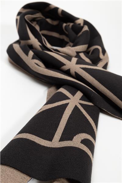 Calvin Klein Emblem Aop Jcq Fine Rib Erkek Atkı