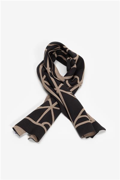 Calvin Klein Emblem Aop Jcq Fine Rib Erkek Atkı