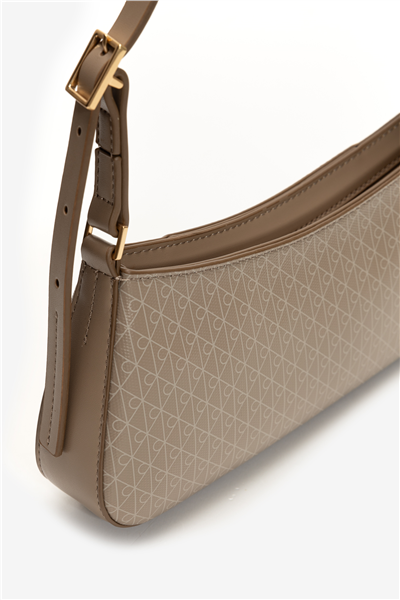 Calvin Klein Emblem Aop Small Shoulder Bag Kadın Mini Omuz Çantası