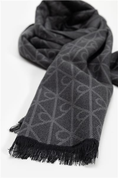 Calvin Klein Emblem Aop Tonal Wool Lw Erkek Atkı