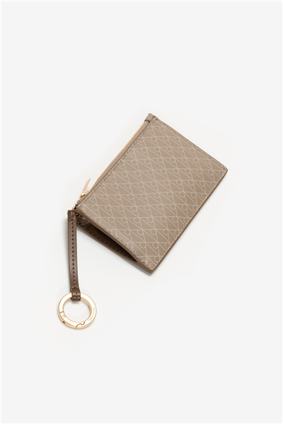 Calvin Klein Emblem Aop Top Zip Cardcase Kadın Kartlık