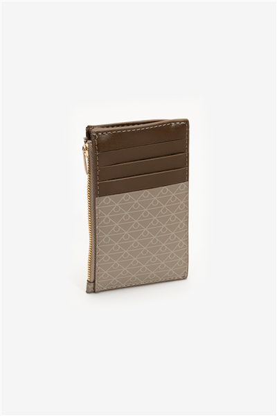 Calvin Klein Emblem Aop Top Zip Cardcase Kadın Kartlık