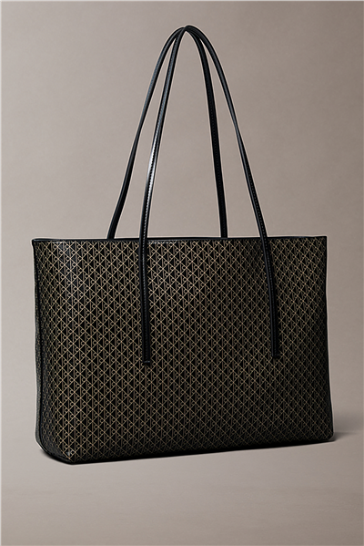 Calvin Klein Emblem Aop Tote W/ Pouch Kadın Omuz Çantası